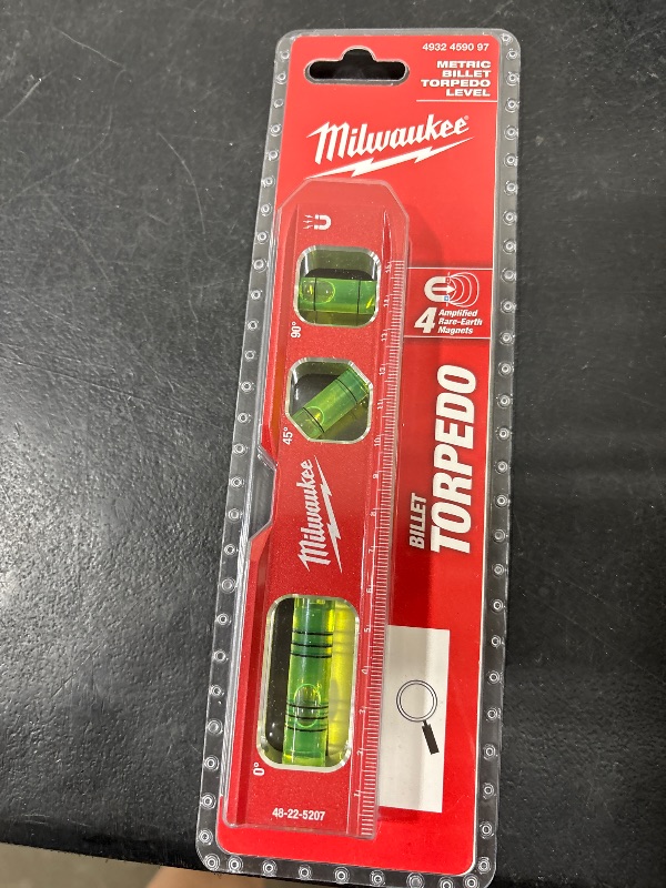 Photo 1 of Milwaukee 4932459096 Block Torpedo Level - Red/Black