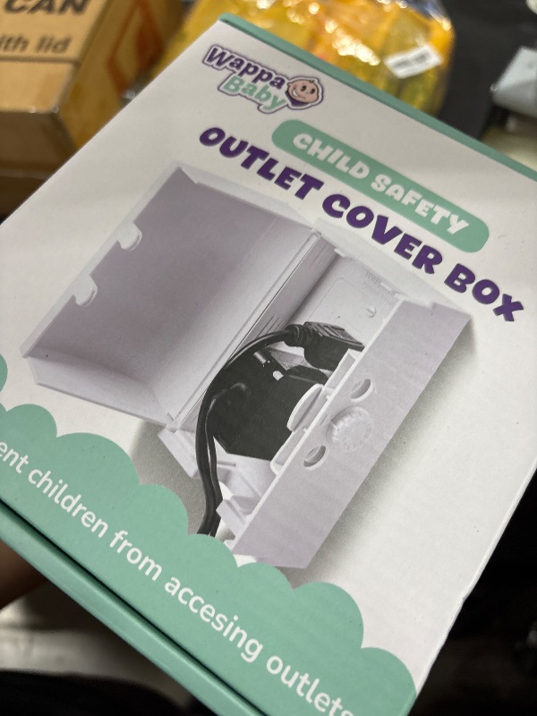 Photo 1 of Baby Safety Outlet Cover Box (2 Pack) Double Lock for Much Better Toddler Proofing, Easier Operation, Simple 3 Step Install with Included Screws. Provides Extra Space Inside for Plugs (2 Pack, White)