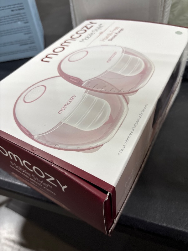 Photo 1 of Momcozy Breast Pump Hands Free Mobile Style | M6, Wearable Breastfeeding Pump Ideal Rhythm for More Milk, DoubleFit Flange More Fit & Discreet with 3 Modes & 9 Levels, 24mm - 2 Pack Quill Gray