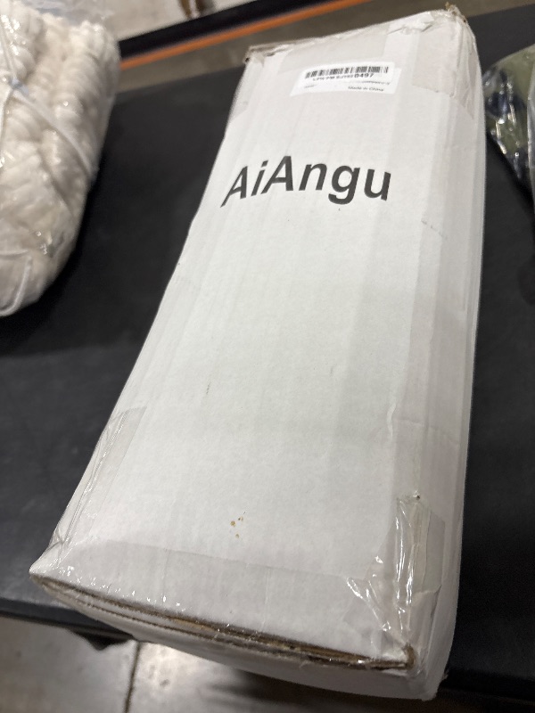 Photo 1 of AiAngu Goose Down Pillow, Cervical Support for Neck Pain Relief, 1250+ Fill Power, 600 Thread Count Cotton Shell, Ergonomic Design for Side, Back, and Stomach Sleepers(White,Queen(Pack of 1))