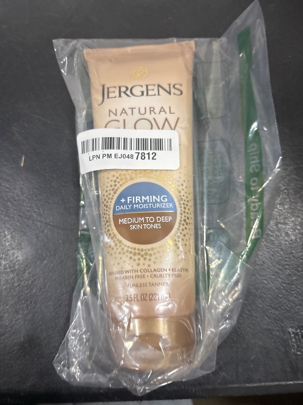 Photo 1 of Jergens Natural Glow + Firming Daily Moisturizer Medium to Tan Skin Tones 7.5oz
