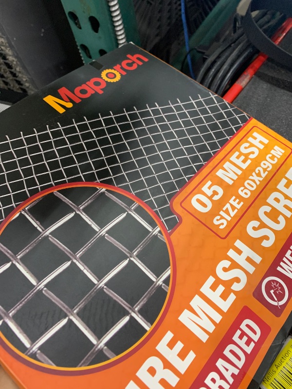 Photo 1 of MAPORCH Stainless Steel Mesh Screen - 23.6"x11.4", Mesh 5 (4.0mm) - Ideal for Vents, Animal Cages, Cabinets - Rustproof, Durable