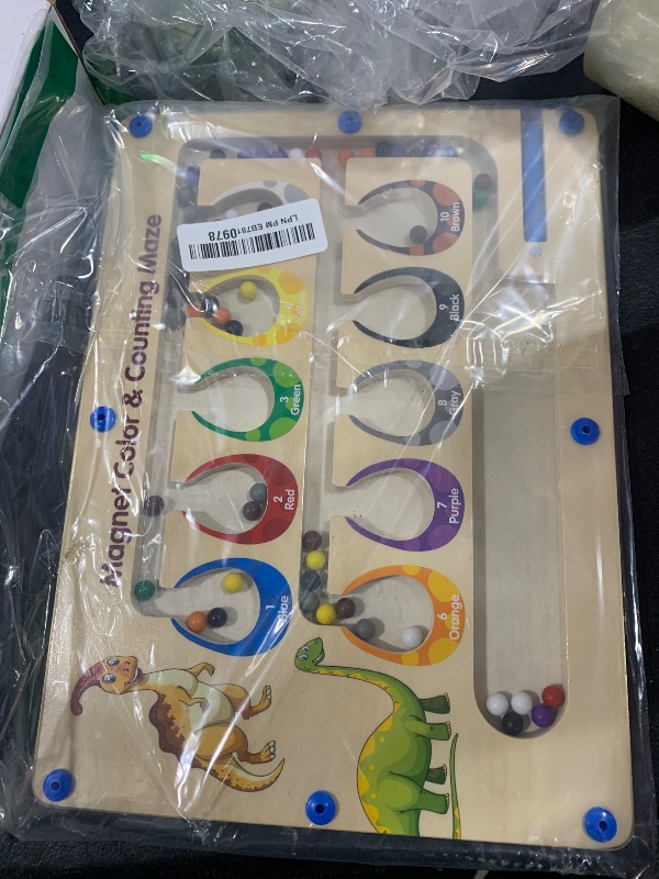Photo 1 of HONGID Dinosaur Toys,Magnetic Color and Number Maze, Montessori Toys for 2 3 4 5 Year Old,Learning Educational Sensory Toys for Toddlers and Kids Boys Girls,Christmas Stocking Stuffers for Kids