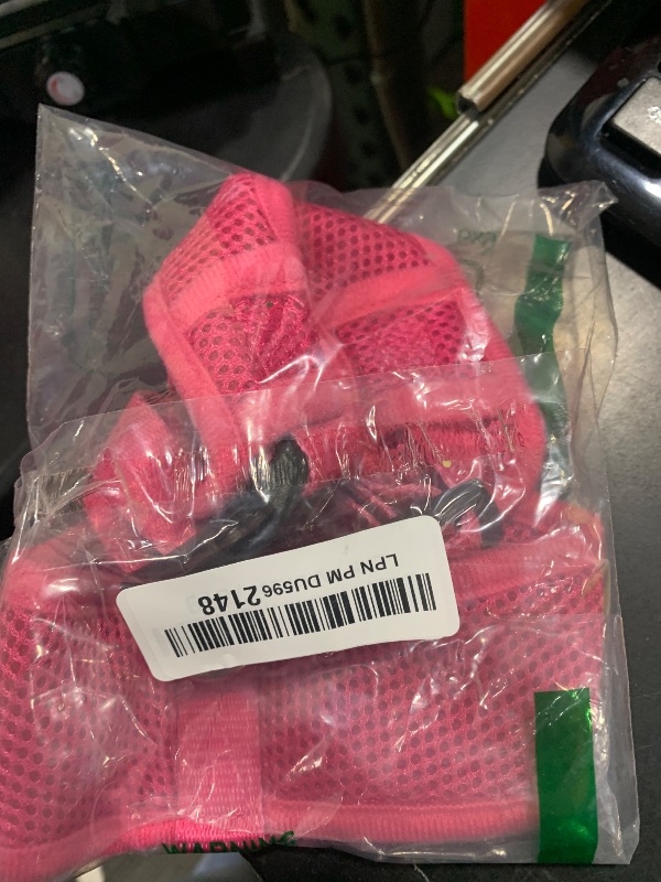Photo 1 of EcoBark Dog Harness - Eco-Friendly Soft Dog Harness - Over the Head Dog Harness Vest - Toy Breed Dog Harness - Small Harness for Puppies - No Pull No Choke for Puppy - Mesh Harness for Small Dogs - Chest Halter Harness (Small, Pink Dog Harness)