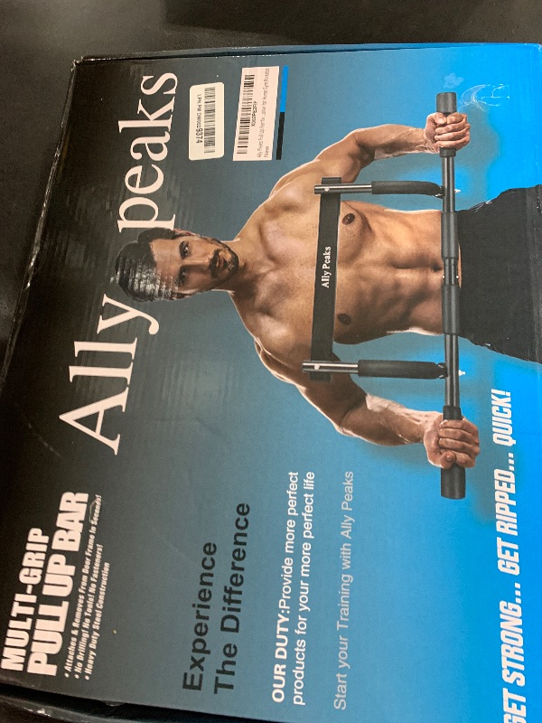 Photo 1 of Ally Peaks Pull Up Bar for Doorway | Thickened Steel Max Limit 440 lbs Upper Body Workout| Multi-Grip Strength| Indoor Chin-Up Bar Fitness Trainer for Home Gym Portable