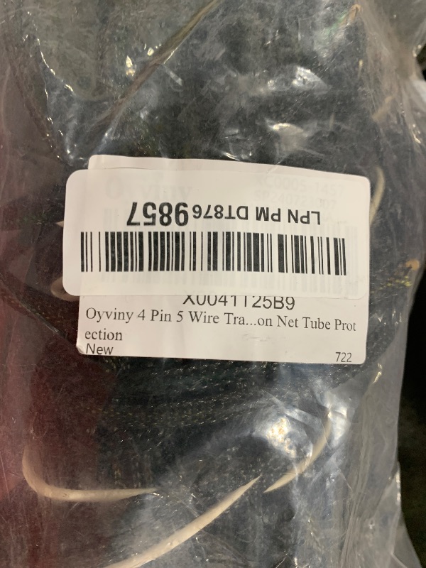 Photo 1 of Oyviny 4 Pin 5 Wire Trailer Wiring Harness 22FT for Rewiring Both-Side Taillights, Pure Copper Wishbond Trailer Light Kit 4 Way Flat 5 Wire Plug w/Nylon Net Tube Protection