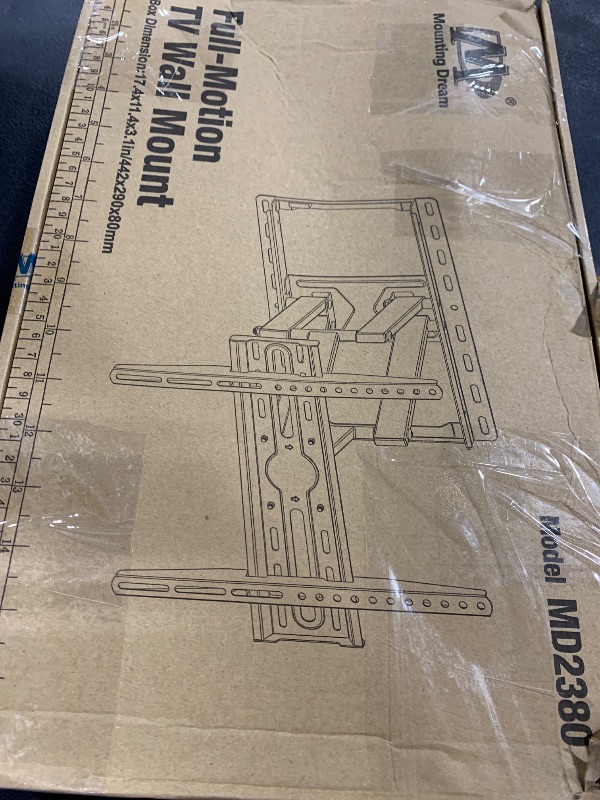 Photo 1 of Mounting Dream TV Wall Mount for 32-65 Inch Television,Mount with Swivel and Tilt, Full Motion Bracket with Articulating Dual Arms, Fits 16inch Studs, Max VESA 400X400 mm, 99lbs, MD2380