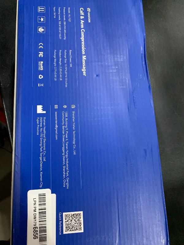 Photo 1 of Leg Massager for Circulation and Pain Relief, Cordless Air Compression Calf Massager with Free Extension Piece for Leg, Calf, Thigh and Arm, Gifts for Dad Mom Men Women, Relax for Gym Office Home