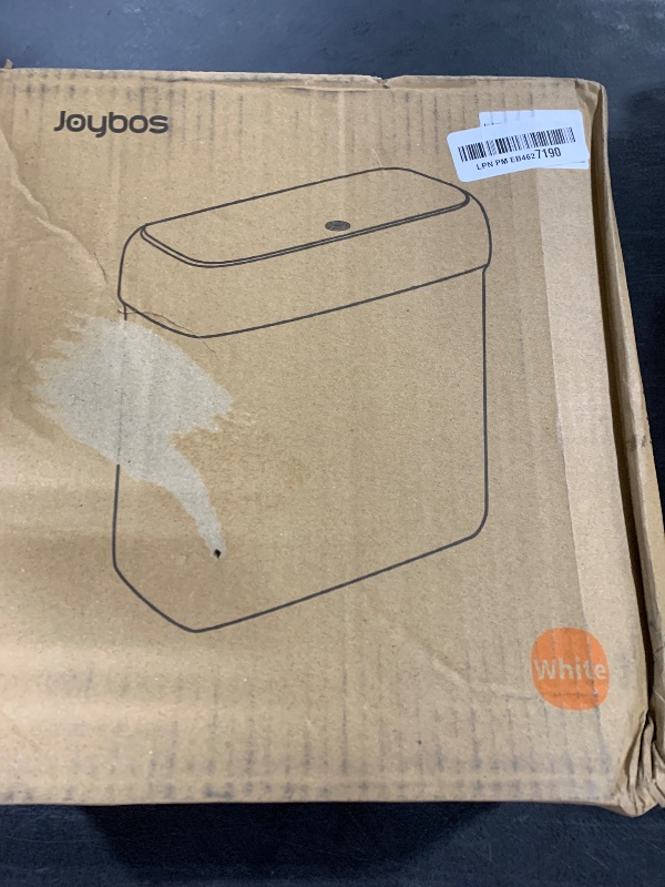 Photo 1 of funest Bathroom Small Trash Can with Lid,10L / 2.7 Gallon Slim Garbage Bin Wastebasket with Press Top Lid for Bedroom,Rv,Office,Kitchen,Craft Room