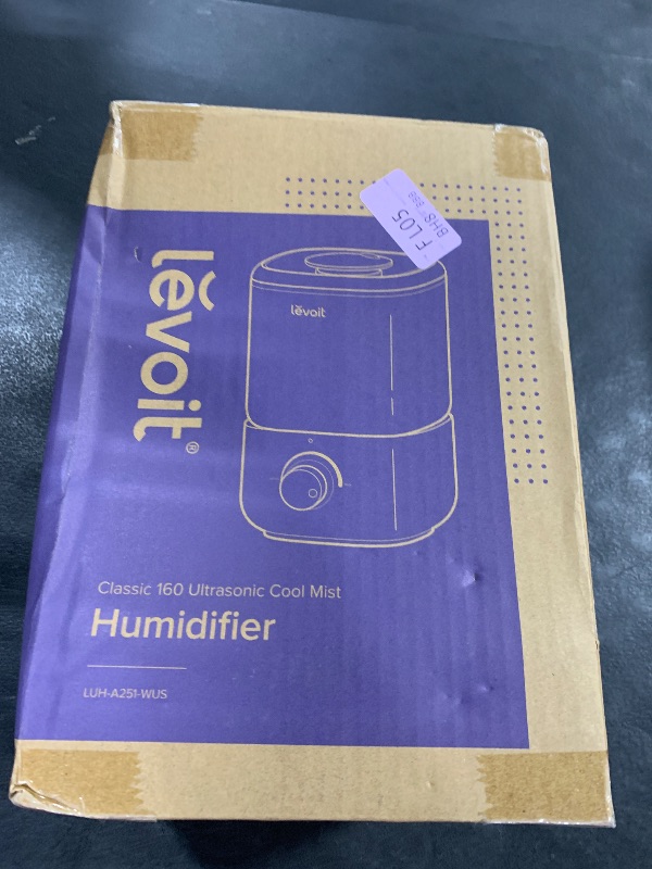 Photo 1 of LEVOIT Top Fill Humidifiers for Bedroom, 2.5L Tank for Large Room, Easy to Fill & Clean, 28dB Quiet Cool Mist Air Humidifier for Home Baby Nursery & Plants, Auto Shut-off and BPA-Free for Safety, 25H
