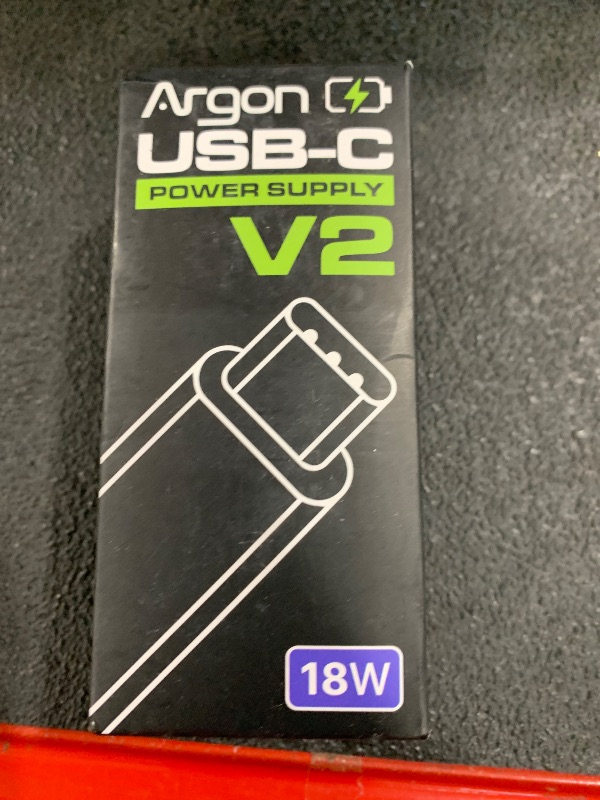 Photo 1 of Argon USB C Power Supply with Switch | Raspberry Pi 4 Power Supply