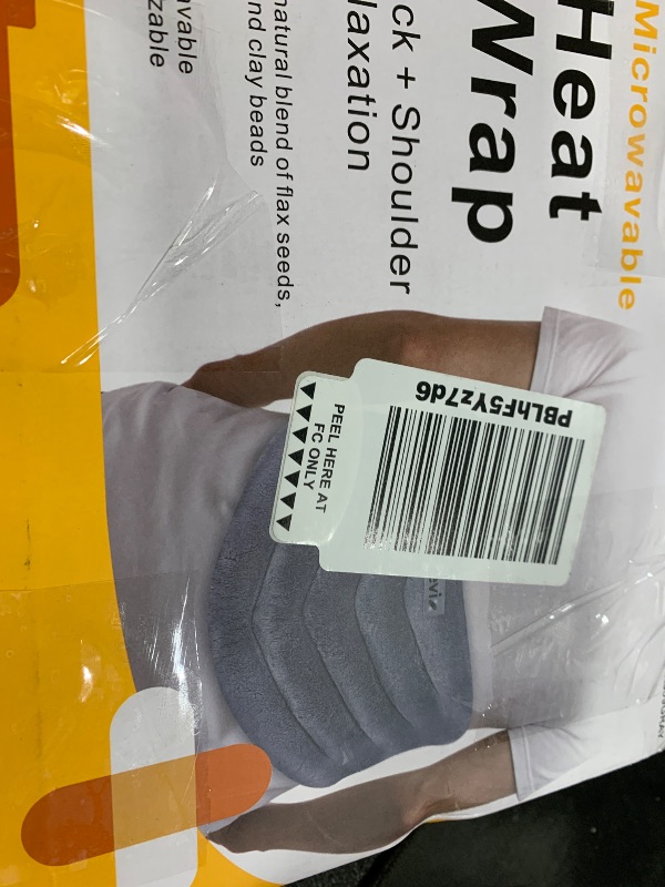 Photo 1 of REVIX Microwavable Heating Pad for Back, Extra Large Microwave Heated Pack with Moist Heat for Waist, Stomach, and Shoulder, Unscented Hot or Cold Pack, Gray