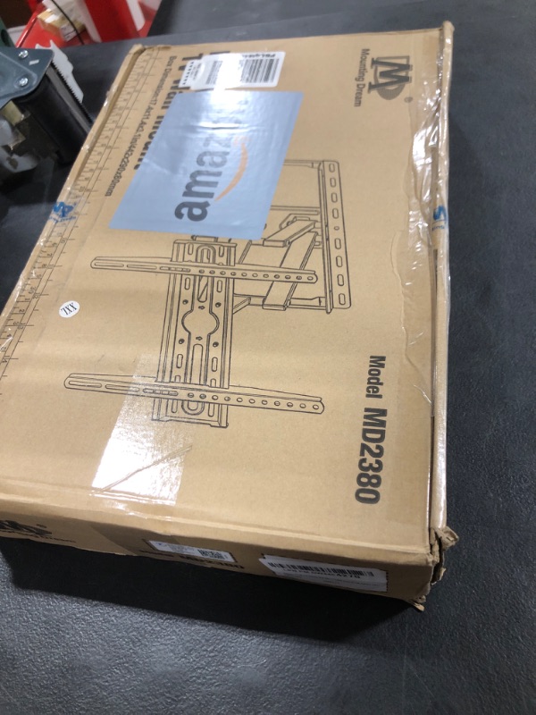 Photo 1 of Mounting Dream TV Wall Mount for 32-65 Inch Television,Mount with Swivel and Tilt, Full Motion Bracket with Articulating Dual Arms, Fits 16inch Studs, Max VESA 400X400 mm, 99lbs, MD2380