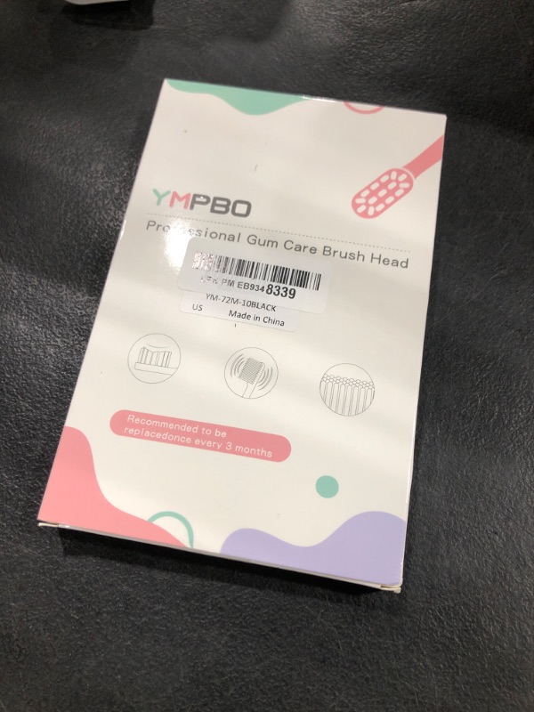 Photo 1 of YMPBO 10 Pack Toothbrush Replacement Heads Compatible with 7AM2M AM101/AM105 Electric Toothbrush, Soft Brush Bristles, Black