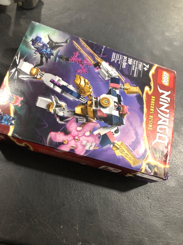 Photo 1 of LEGO NINJAGO Sora’s Elemental Tech Mech Mini Ninja Toy, Customizable Figure, Adventure Toy Set for Kids with Sora Minifigure, Ninja Action Figure Gift for Boys and Girls Ages 7 and Up, 71807