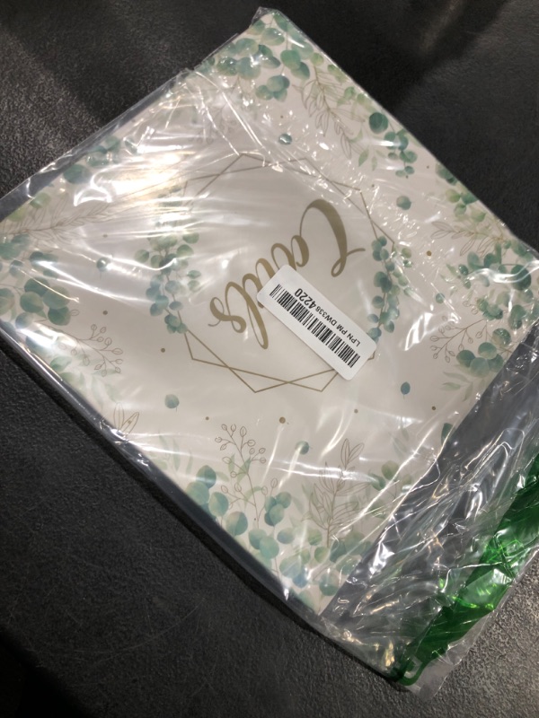 Photo 1 of Gatherfun Sage Greenery Bridal Shower Card Box and Baptism Envelope Box for Wedding Gift, Baby or Bridal Shower Party Favors Decorations