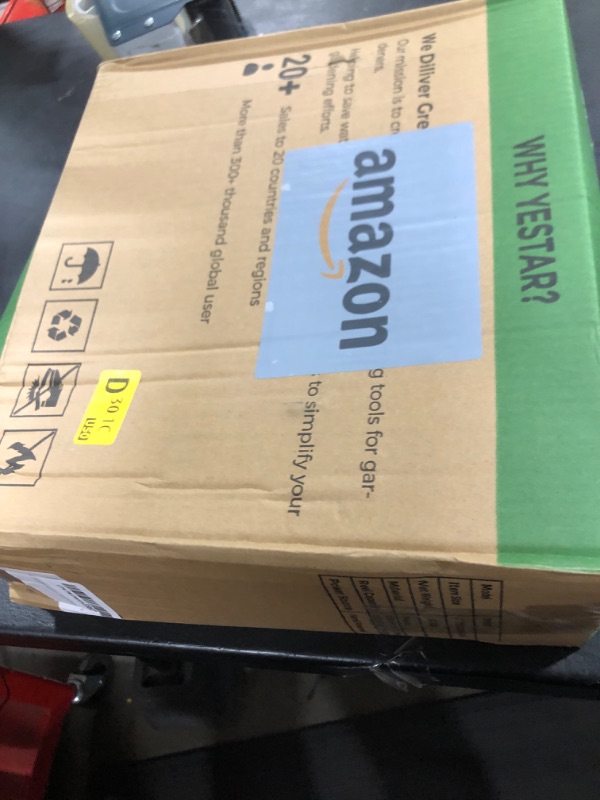 Photo 1 of YESTAR Water Hose Reel Cart, Holds 65-147 Ft of 5/8 Inch Hose, Wall Mounted Garden Hose Cart, Portable Hose Holder for Convenient Hose Storage and Watering