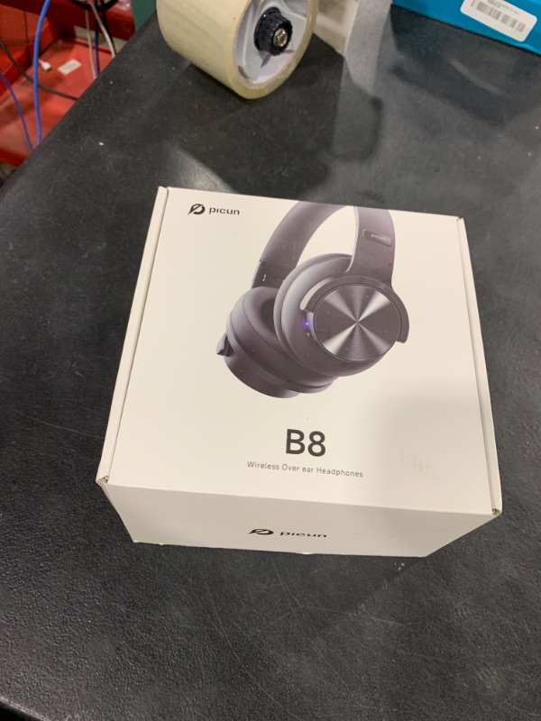 Photo 1 of Picun B8 Bluetooth Headphones, 120H Playtime Headphone Wireless Bluetooth with 3 EQ Modes, Low Latency, Hands-Free Calls, Over Ear Headphones for Travel Home Office Cellphone PC Black