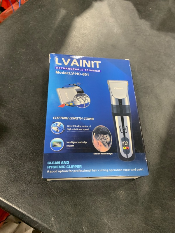 Photo 1 of LVAINIT Hair Clippers for Men, Cordless LCD Rechargeable Hair Trimmer Beard Trimmer for Men, Men's Grooming Kit for Hair, Face, Beard, Professional Electric Barber Clippers