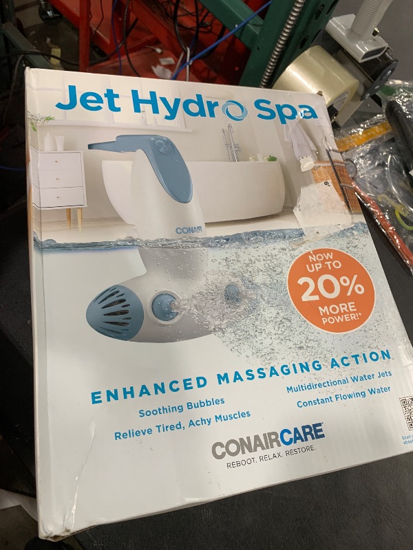 Photo 1 of Conair Jet Hydro Spa - Portable Bath Spa with Dual Hydro Jets for Tub - Bath Spa Jet for Tub Creates Soothing Bubbles and/or Massage - Spa Bath for at Home Use