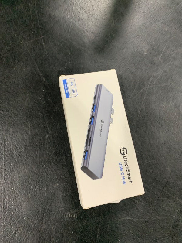 Photo 1 of USB C Hub Adapter MacBook - UtechSmart 7 in 2 MacBook Pro/Air Accessories Multiport Adapter with Thunderbolt 3 Port, 100W PD 4K@30Hz, 40Gbps 4K HDMI, 3*USB3.0 Data Port SD and MicroSD Card Reader