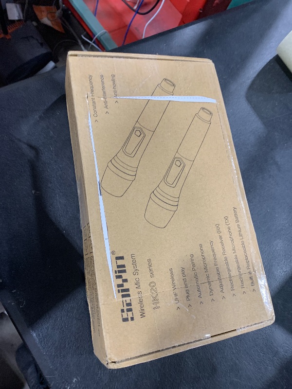Photo 1 of Saiyin Rechargeable Wireless Microphones,UHF Dual Handheld Dynamic Mic Karaoke System with Rechargeable Microphones and Receiver, 200 ft Range, 1/4’’?1/8’’ Output for Amplifier, PA System