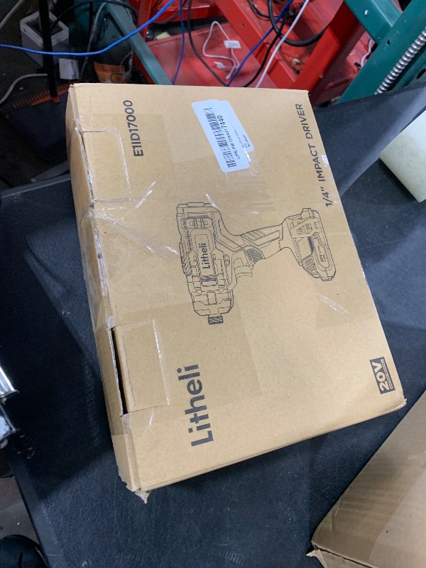 Photo 1 of Litheli Cordless Impact Driver, 1150 In-Lbs Torque, 1/4? Quick-Release Hex Chuck, with 20V 2.0 Ah Battery, 3 Socket Adapters, 2 Driver Bits
