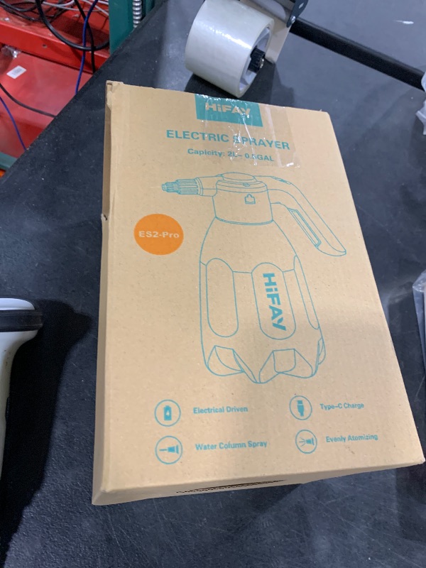 Photo 1 of HIFAY ES2-PRO Electric Spray Bottle 2L/0.5Gallon, Rechargeable Battery Powered Sprayer Spray 60 Bottles On a Single Charge, Automatic Plant Mister?Pump Sprayer,Indoor Watering Can for Plants