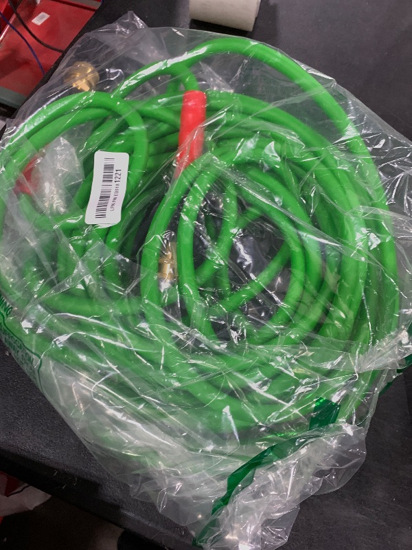 Photo 1 of YAMATIC Super Flexible Pressure Washer Hose 50FT for Power Washer Replacement, Kink Resistant Extension With Leak-Free M22 Female & 3/8" Quick Connect Adapters, 1/4" 3200 PSI, Green