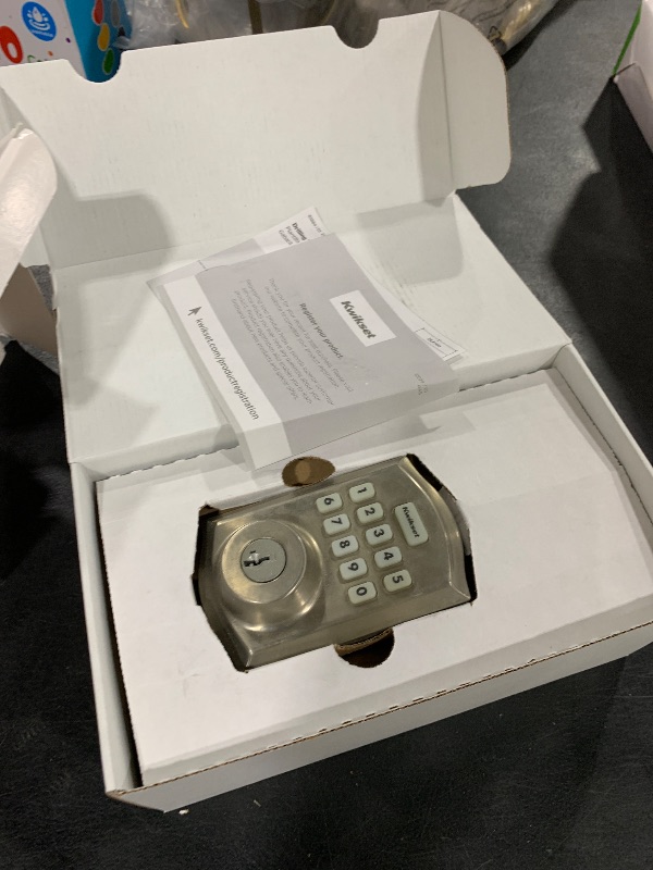 Photo 1 of Kwikset Home Connect 620 Smart Lock Deadbolt with Z-Wave Technology, Works with Ring Alarm, Samsung Smartthings and More, Z-Wave Hub Required, Traditional Design in Satin Nickel