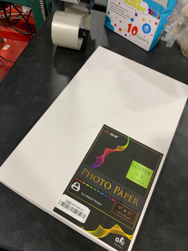 Photo 1 of A-SUB Premium Photo Paper Luster 11x17 Inch 66lb for Inkjet Printers 50 Sheets, Single Sided