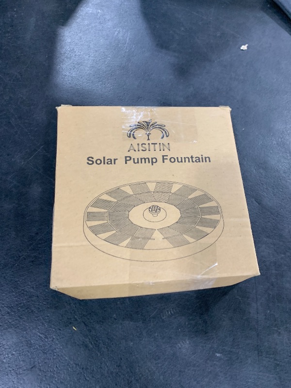 Photo 1 of AISITIN Solar Fountain Pump 2.5W, 6.7" Solar Powered Water Fountain Pump for Bird Bath, solar pump for fountain with 6 Nozzles for Garden, Ponds, Pool, Fish Tank, Outdoor and Aquarium