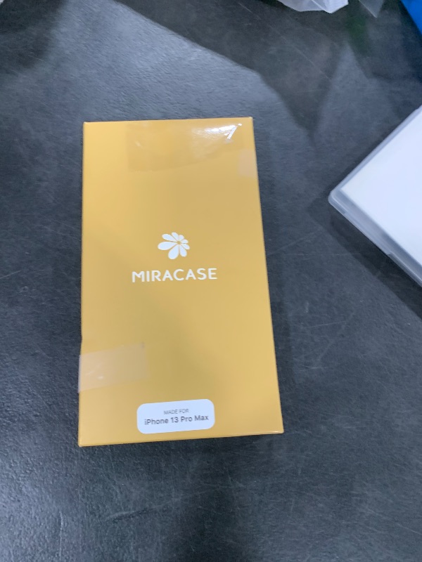 Photo 1 of Miracase Glass Case for iPhone 13 Pro Max 6.7 inch, Upgrade Full-Body Clear Bumper Case with Built-in 9H Tempered Glass Screen Protector for iPhone 13 Pro Max, Rice White