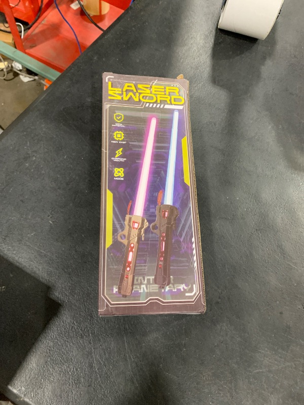 Photo 1 of NizHome Lightsaber for Kids, 16 Color Rechargeable Light Up Saber with FX Sound & USB C Charging Cable, 3Modes Retractable Light Swords for Xmas Gifts