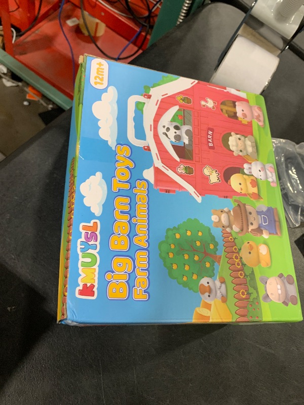 Photo 1 of KMUYSL Toys for 1 2 3 Years Old Boys Girls, Big Red Barn Farm Animal Playset for Boys Girls, Learning Montessori Toys, Christmas Birthday Easter Gift for Baby Kids Toddlers Age 12-18 Months
