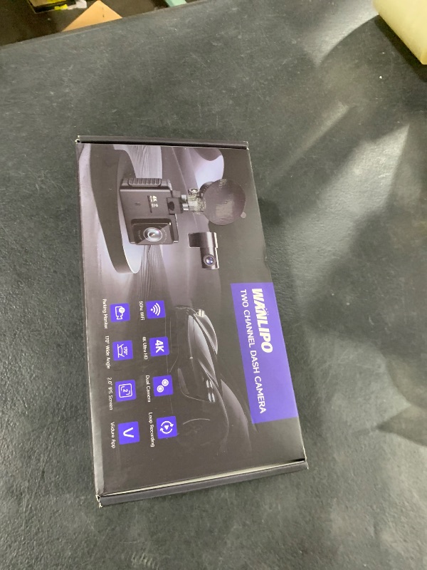 Photo 1 of Dash Cam Front and Rear: 4K Dual Channel Dash Cam - 5GHz WiFi, Dash Camera for Cars with 64GB Card, 2.0" IPS Screen, App Control, G-Sensor, Loop Recording, 170° Wide Angle, Night Vision, Parking Mode