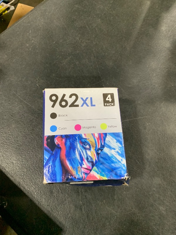 Photo 1 of Original HP 962 Cyan, Magenta, Yellow / 962XL Black Ink Cartridges (4-Pack) | Works with HP OfficeJet 9010 Series, HP OfficeJet Pro 9010, 9020 Series