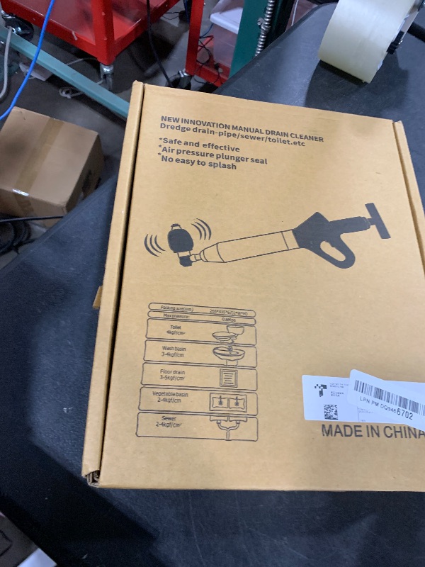 Photo 1 of Mieaoll Toilet Plunger, High Pressure Toilet Plunger, Air Drain Blaster with Real-Time, Heavy Duty Plunger for Bathroom and Plumbing Clogs