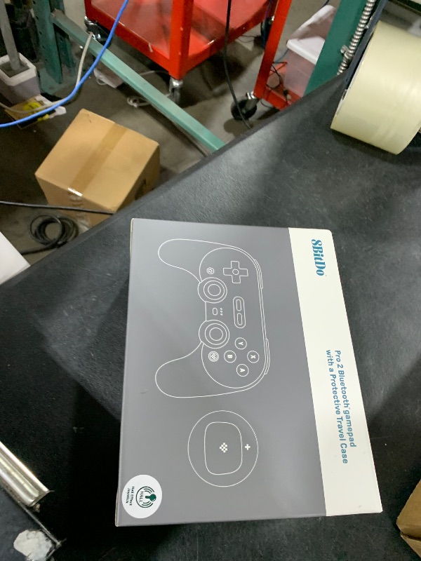 Photo 1 of 8Bitdo Pro 2 Wireless Bluetooth Controller with Travel Case, Hall Effect Joystick Update, Retro Gamepad for Switch, PC, Android, and Steam Deck & Apple (Black Edition)