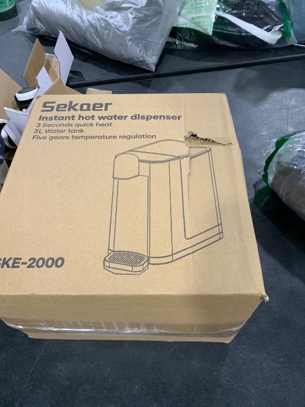 Photo 1 of Sekaer Instant Hot Water Dispenser, 3L/106 Oz Electric Tea Kettle, Large Water Boiler Maker, 3s Quick Heating and 5 Variable Presets Temperatures, with Child Locks & Night Lights, SKE-2000