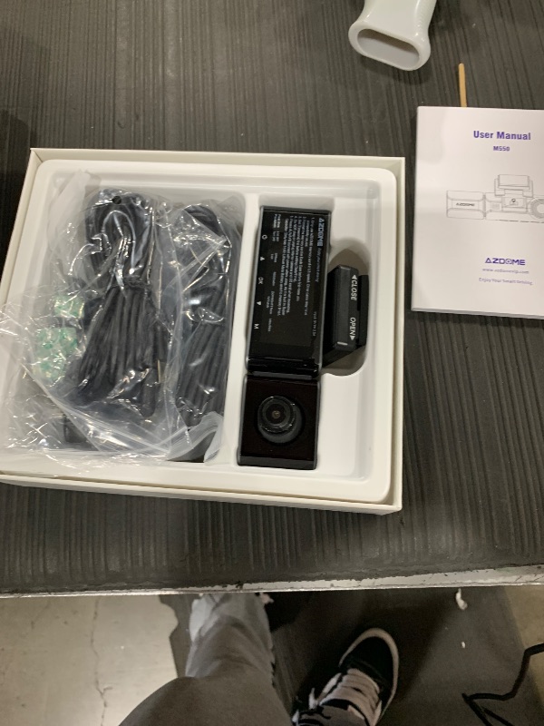 Photo 1 of AZDOME M550 3 Channel Dash Cam, 4K+2.5K Dual Dash Camera for Cars Built-in WiFi GPS, 1440P+1080P+1440P Front and Rear Inside, 64GB Card Included, 3.19" IPS Screen, WDR, IR Night Vision, Parking Mode
