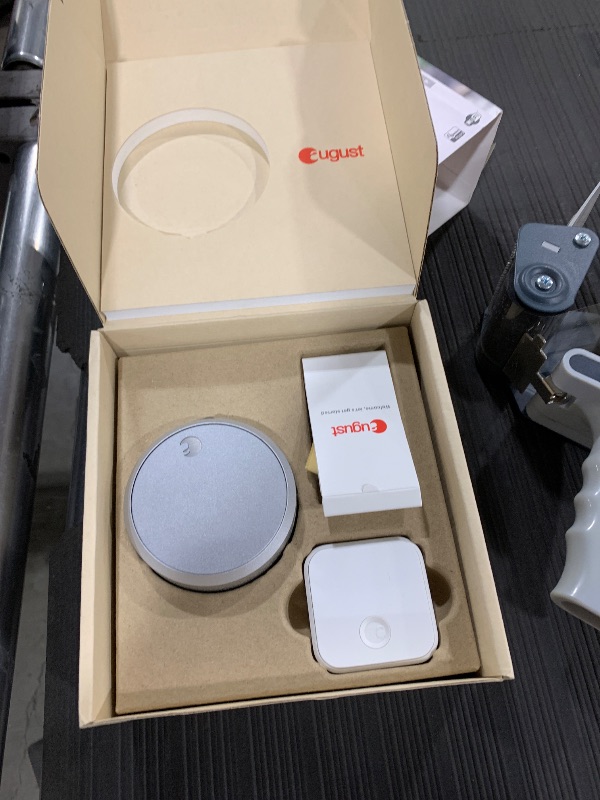 Photo 1 of August Home Smart Lock Pro + Connect Hub - Wi-Fi Smart Lock for Keyless Entry - Works with Alexa, Google Assistant, and more – Silver