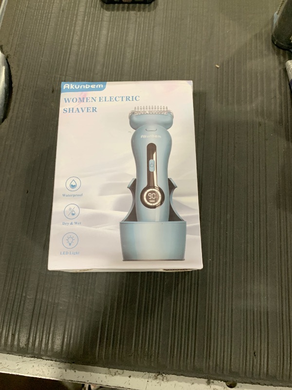 Photo 1 of Akunbem Electric Razors for Women for Legs Bikini Trimmer Electric Shaver for Women Underarm Public Hairs Rechargeable Womens Shaver Wet Dry Use Painless Cordless with Detachable Head (Blue)1039877720
LPNPMDV9981553
