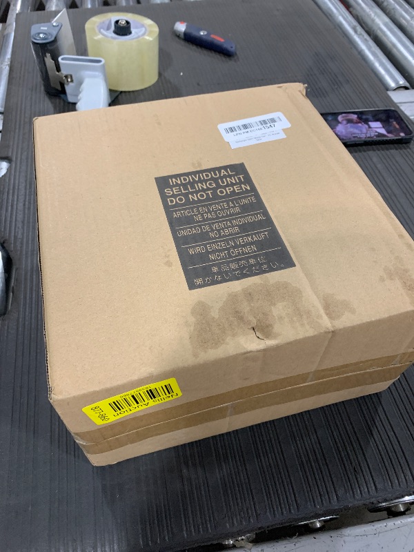 Photo 1 of mDesign Small Metal 2.4 Gallon/9 Liter Trash Can Wastebasket Garbage Bin for Bathroom, Slim Rubbish Waste Bin Trashcans for Master/Guest Bath, Mirri Collection, Bronze