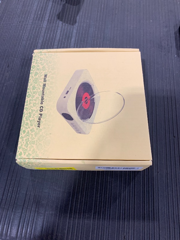 Photo 1 of MICOCIOUS Bluetooth Portable Home CD Music Player with Remote Control, Timer, Built-in Speakers and LED Display - FM Radio Boombox (White)