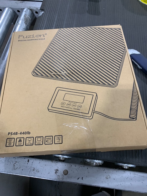Photo 1 of Fuzion Digital Shipping Scale, 10g High Accuracy, 440lbs Postal Scale, Hold/Tare Function, Manual/Auto Off LCD Display, Lightweight Scale for Packages/Luggage/Home, Battery & AC Adapter Included