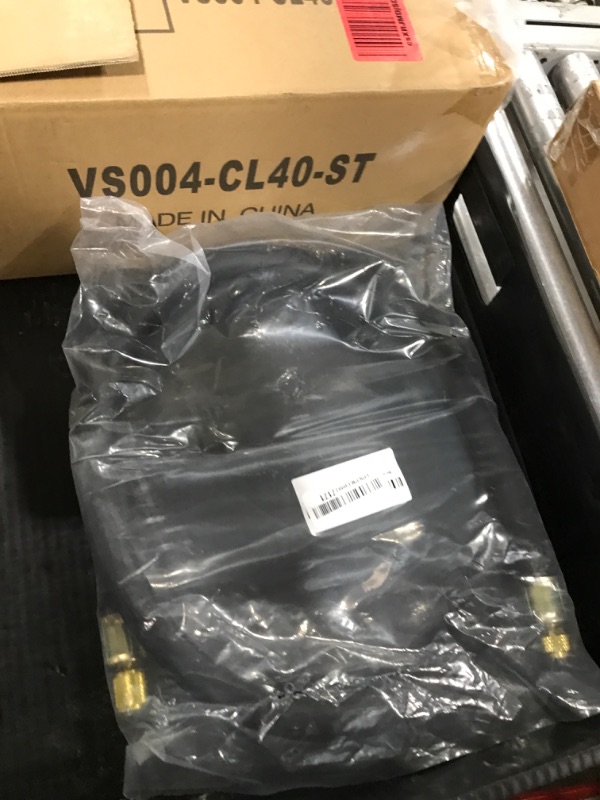 Photo 1 of Upgrade Version 1/2" Internal Diameter High-Flow Vacuum Certified Refrigerant Hose,3/8" to 1/4" Fittings,20 Microns Vacuum,Faster HVAC Evacuation and Recovery,6-Feet,Black