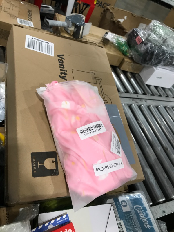 Photo 1 of Lukovee Recovery Suit for Dogs, Zipper-On Onesie for Female Male Dog, Abdominal Wounds Cone E-Collar Alternative, Prevent Licking Spay (X-Large, A-Pink)