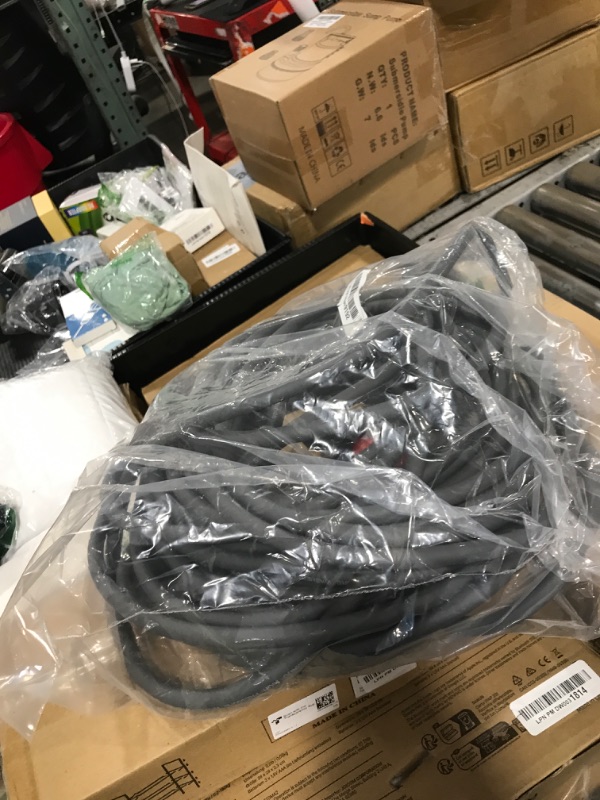 Photo 1 of YAMATIC Super Flexible Pressure Washer Hose 100FT for Power Washer Replacement, Kink Resistant Extension With Leak-Free M22 Female & 3/8" Quick Connect Adapters, 1/4" 3200 PSI, Grey