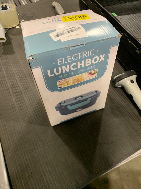 Photo 1 of Herrfilk Electric Lunch Box Food Heater, 3 in 1 Ultra Quick Heated Lunch Boxes for Adults, 12V/24V/110V Portable Food Warmer for Car/Truck/Office With Fork Spoon and Insulated Carry Bag